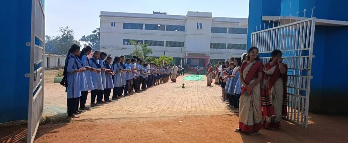 Students in Morning Prayer Assembly
